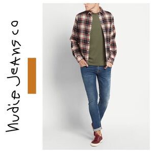 NUDIE Long John Television Blue Jeans